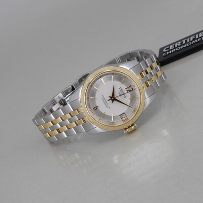 TISSOT Ballade Powermatic 80 Chronometer Ø 32 mm  Edelstahl/gelbvergoldet NEU