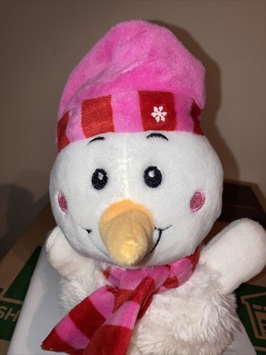 Muñeco de nieve de felpa Kellytoy Sonajero 10" con sombrero y bufanda - Imagen 2 de 4