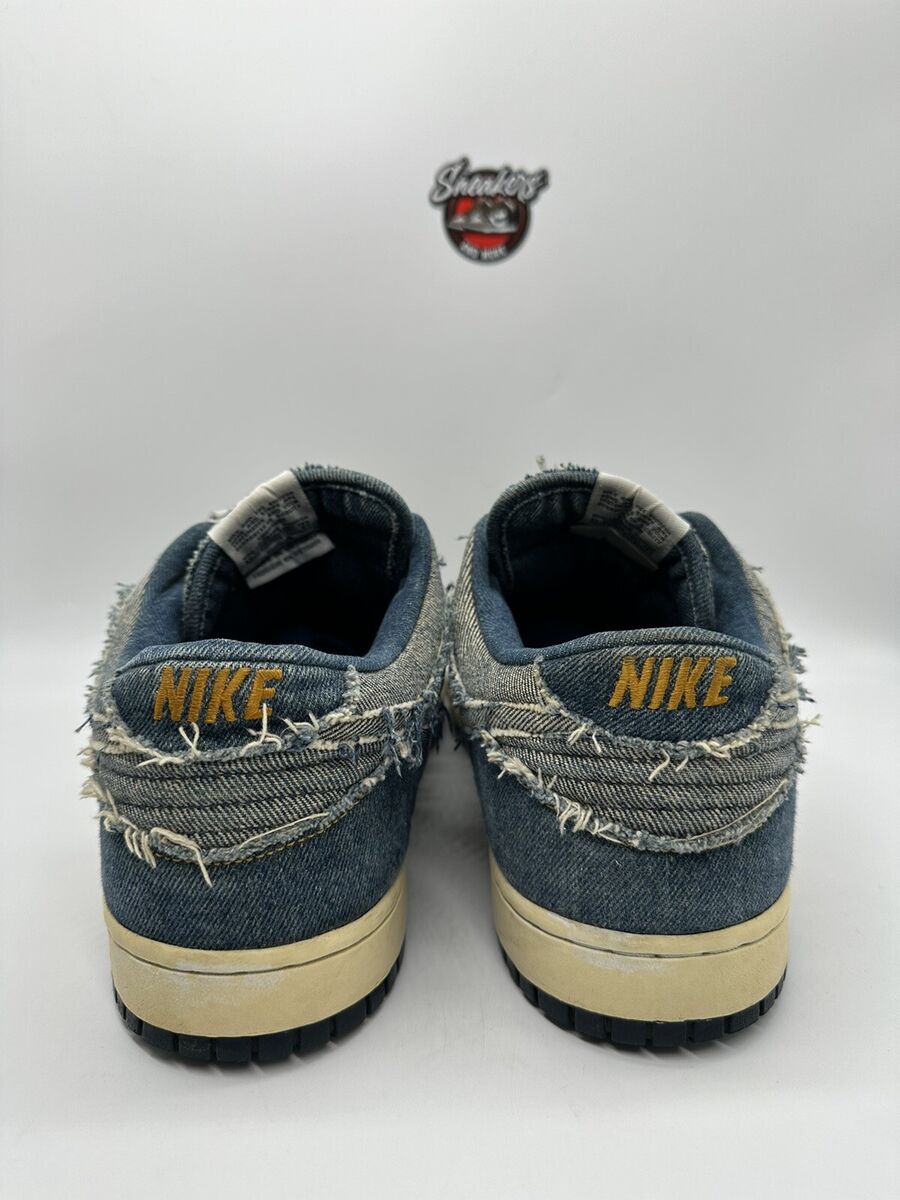 Nike Dunk Low CL Denim 2006 Blue Gray Distressed 304714-441 Nike Dunk Low CL Denim 2006 Blue Gray Distressed 304714-441