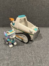 Paw Patrol EVEREST Pup  Snowmobile Rescue Vehicle / Spinmaster 