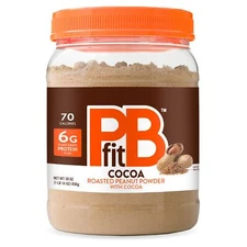 Chocolate PBfit Peanut Butter Powder 30oz Low Fat Protein Packed Treat