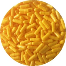 Pure Capsules® Size 4 Empty GELATINE Capsule Yellow self fill suitable for pets