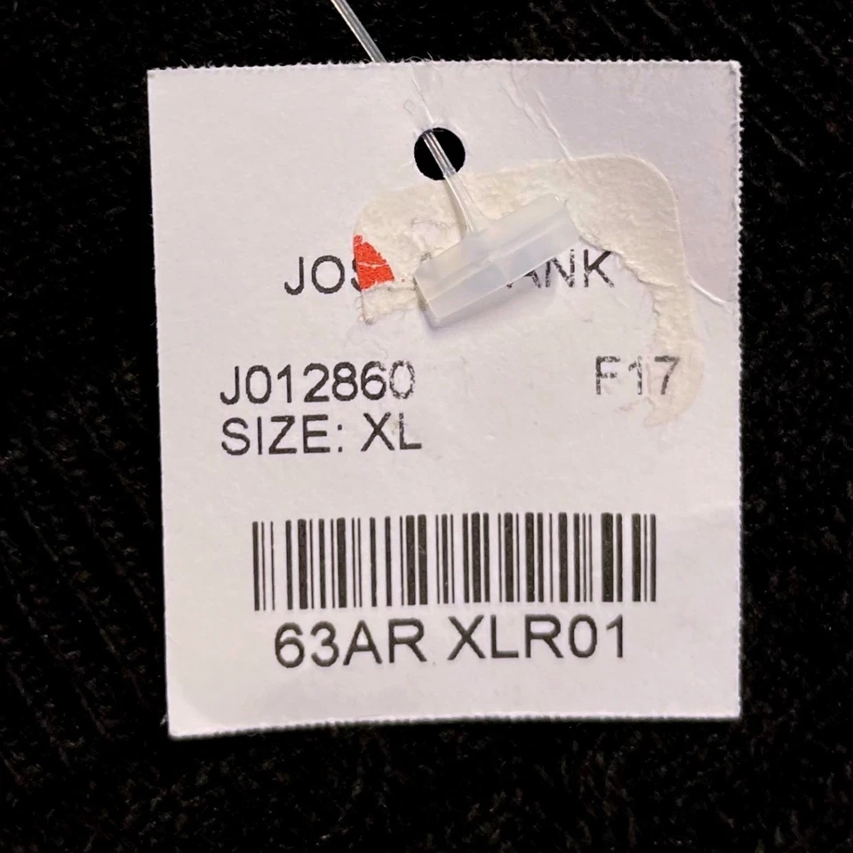 Suéter JO S A BANK RESERVE Para Hombres Cuello en V Lana Italiana Mezcla de Cachemira XL Negro Foto 2 de 4