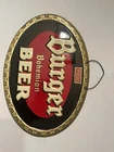 RARE Vintage 1930s BURGER Bohemian Beer Cincinnati, Ohio Embossed Tin Bar Sign!