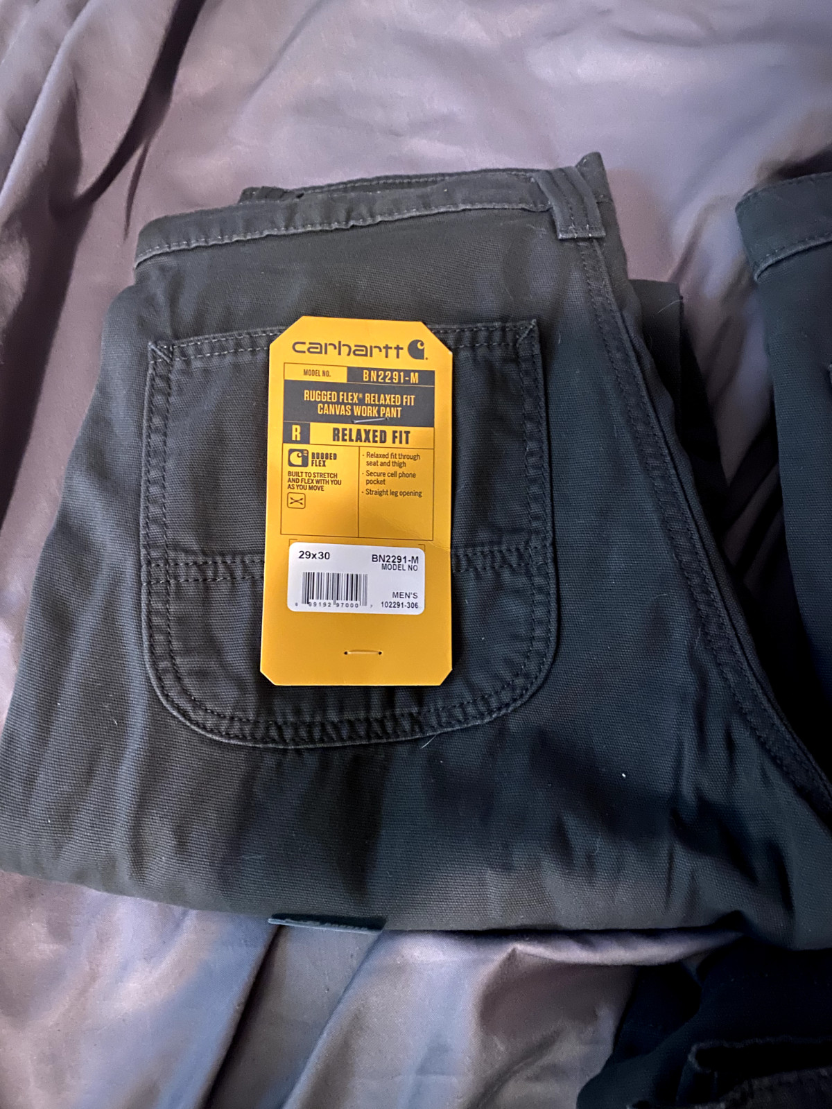 MENS Carhartt Rugged Flex Relaxed Fit Canvas Work Pant thumbnail 3