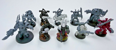 Warhammer 40K Chaos Space Marines Squad x10 Mixed Weapons Painted Assembled Lot
