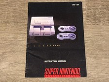 Super Nintendo Console Instruction Manual Booklet SNES Good Shape SNS-USA