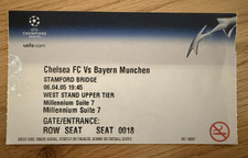 Chelsea v Bayern Munich Football Ticket UEFA Champions League 6 Apr 2005