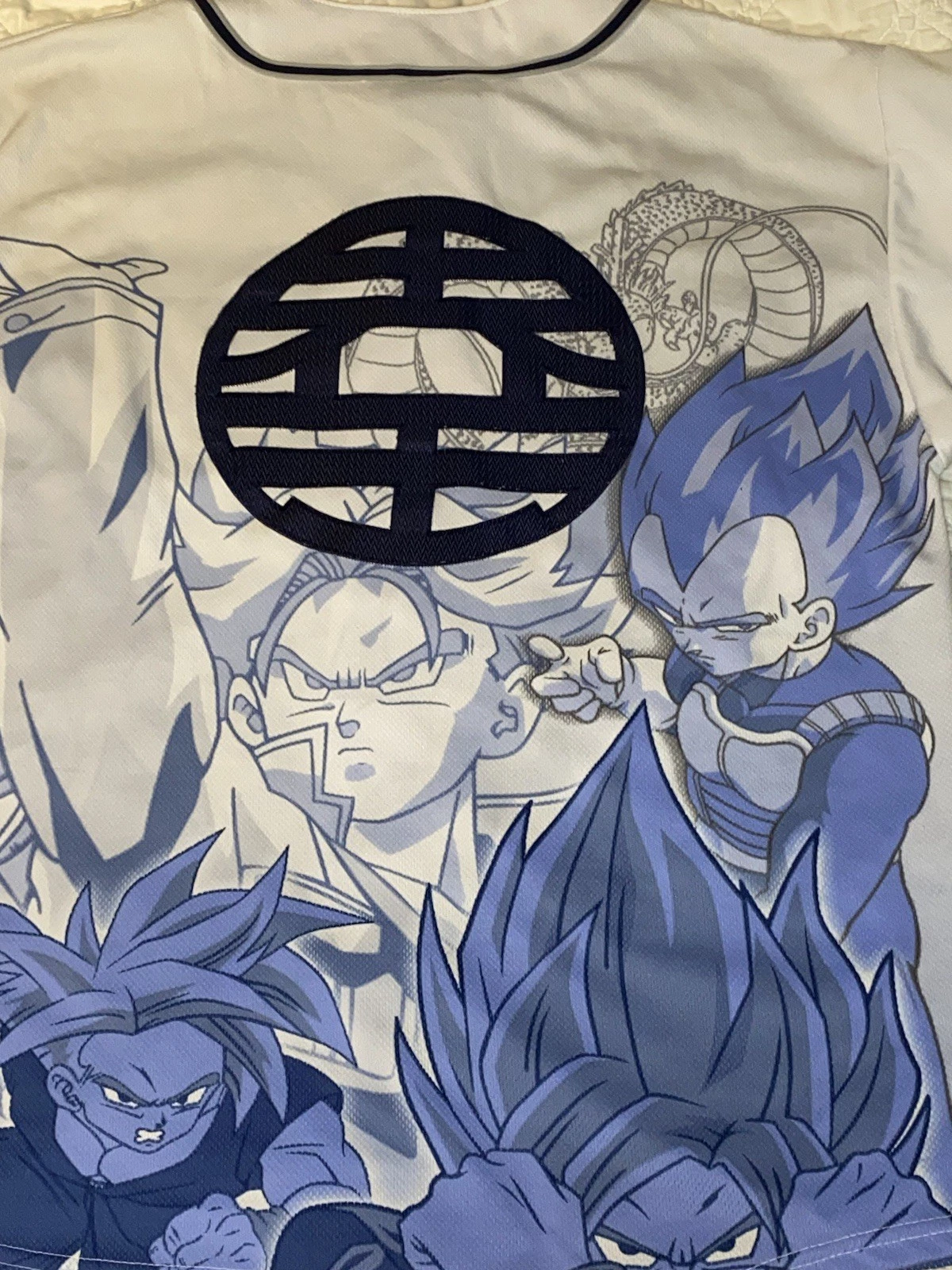 Dragonball Z Baseball Jersey Goku Vegeta 2002 VTG