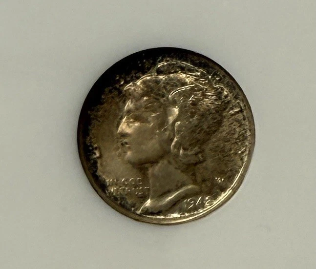 1942-S Mercury Dime NGC MS66 FATTY HOLDER - Image 2 of 3