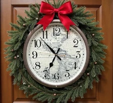 Rhythm Musical Wall Clock 12 Melody “Earth” CMH766UR06 NAVIGATIONAL AMERICAS MAP