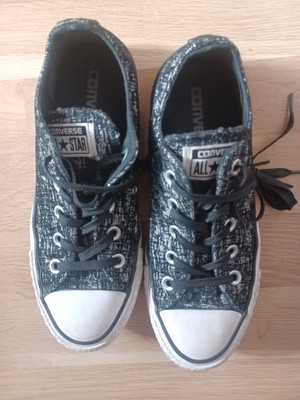 Limited Converse All Star Sneaker Black Schwarz Silber Gr. 36 Low