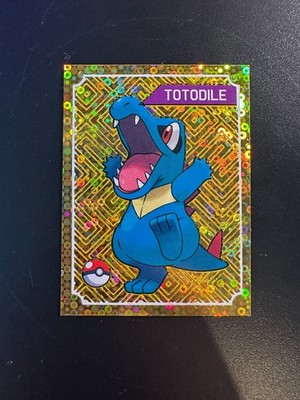 1995 last evolution sticker Gold Tododile
