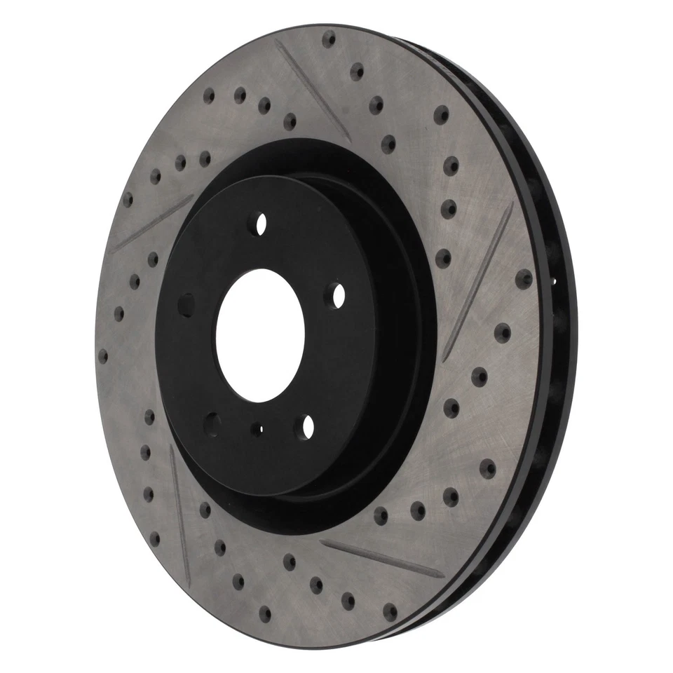 For Infiniti G35 03-04 Brake Rotor Sport Drilled & Slotted 1-Piece Front — 第 2/4 张图片