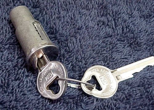 Trunk Lock Handle Cylinder With New Keys Cadillac 1942 1946 1947 1948 1949 