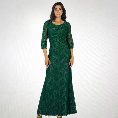 May Queen MQ1516 Modern Mother of The Bride Evening Dress 2XL, Hunter Green NWT