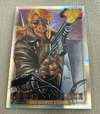 2024 Skybox Marvel Masterpieces '92 Platinum Rainbow Johnny Blaze #2