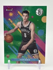 2025-26 Topps Finest - Common Egor Demin #8 Green Refractor /75 (RC)