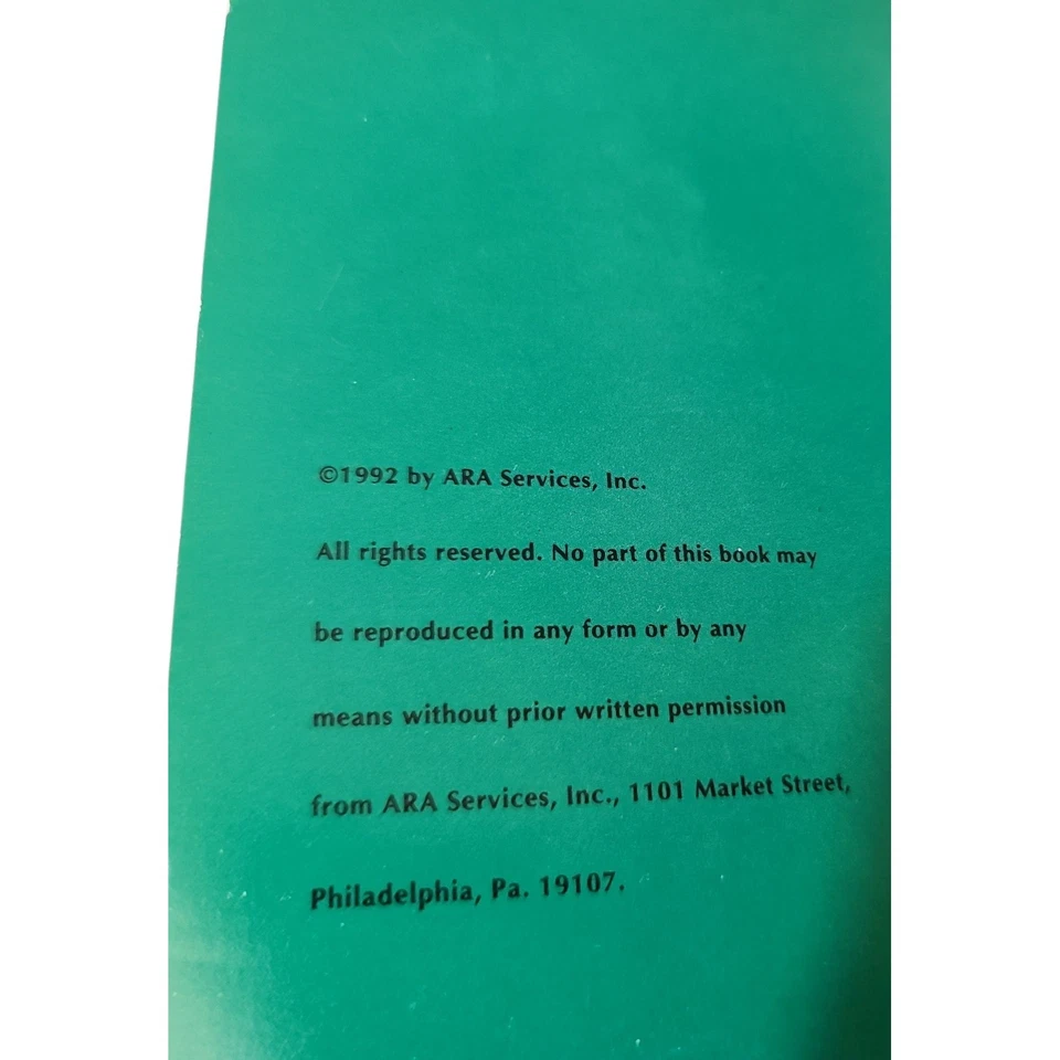 The Olympic Table International Recipes Cookbook 1992 ARA Services - Image 2 of 4