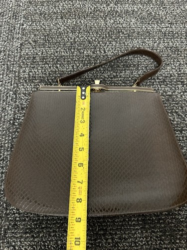 1960s A Naturalizer Handbag, Vintage Tip Handle Purse - Picture 10 of 11