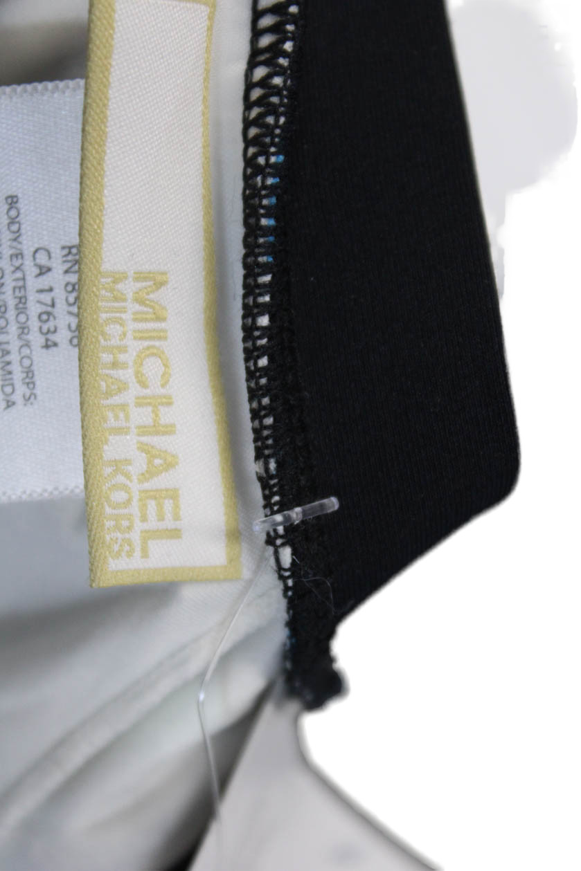 Michael Michael Kors Summer Blue Classic Bikini Abstract Top Blue Size XS thumbnail 4