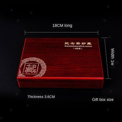 Holz Münze Lagerung Box 5 Grids Display Fall Container für 25/27/30mm Münzen