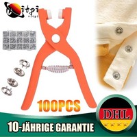 DruckknöPfe Sets Mit Zange NäHzubehöR Metall Buttons FüR Diy Kleidung Basteln