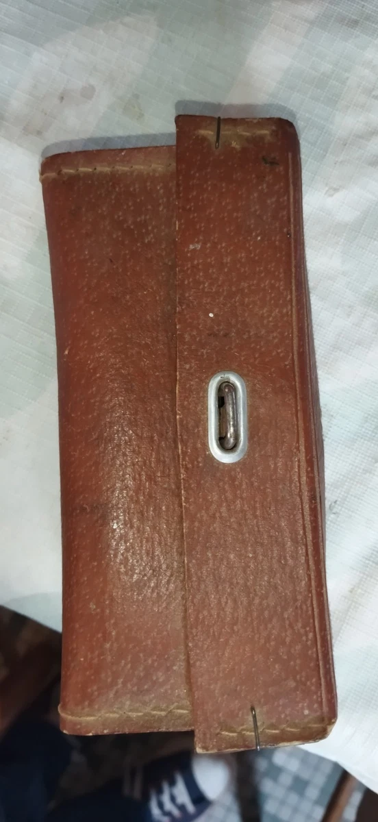 Sacoche trousse à outils de cadre en cuir pour vélo ancien