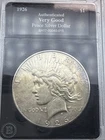 US 1926-S, San Francisco Mint, PEACE SILVER DOLLAR in VG Condition! 90% Silver