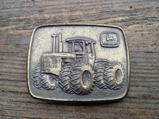 Vintage John Deere 8630 Tractor Brass Belt Buckle
