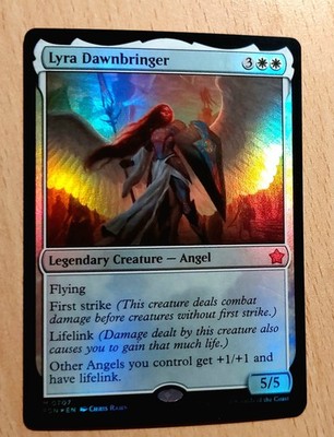 Mtg Magic # FOIL Lyra Morgenbringer, Lyra Dawnbringer, English, Angel Lord Engel