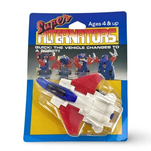 1986 TOMY Super Alternators Robot JET Moc Sealed; Transformers Gobot KO