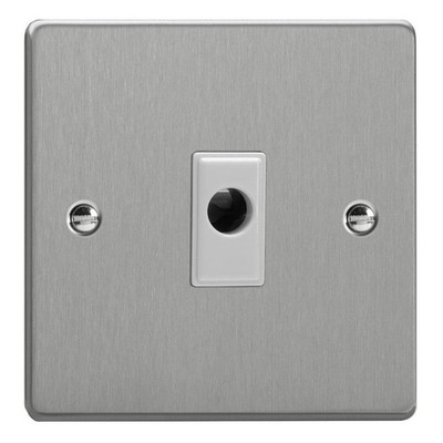 Varilight XDEFOW.BS Essential Gebürsteter Stahl 1 Gang 16A Flex Steckdose Platte