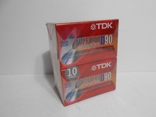TDK Superior Normal Bias D90 Type Blank Cassette Tapes 10 Pack New/Sealed NOS