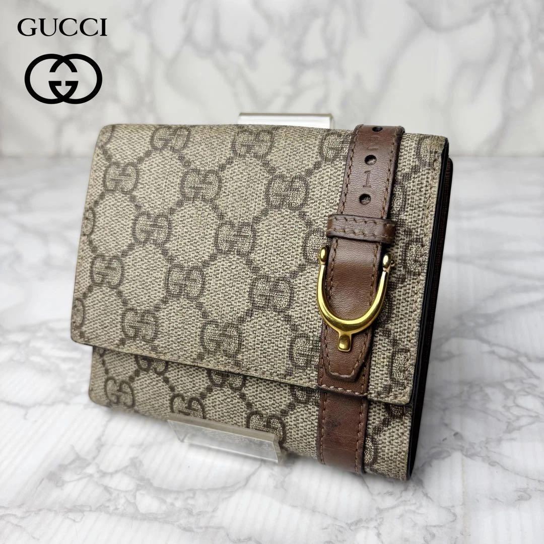 Portefeuille 59 GUCCI PVC bi pli GG Supreme