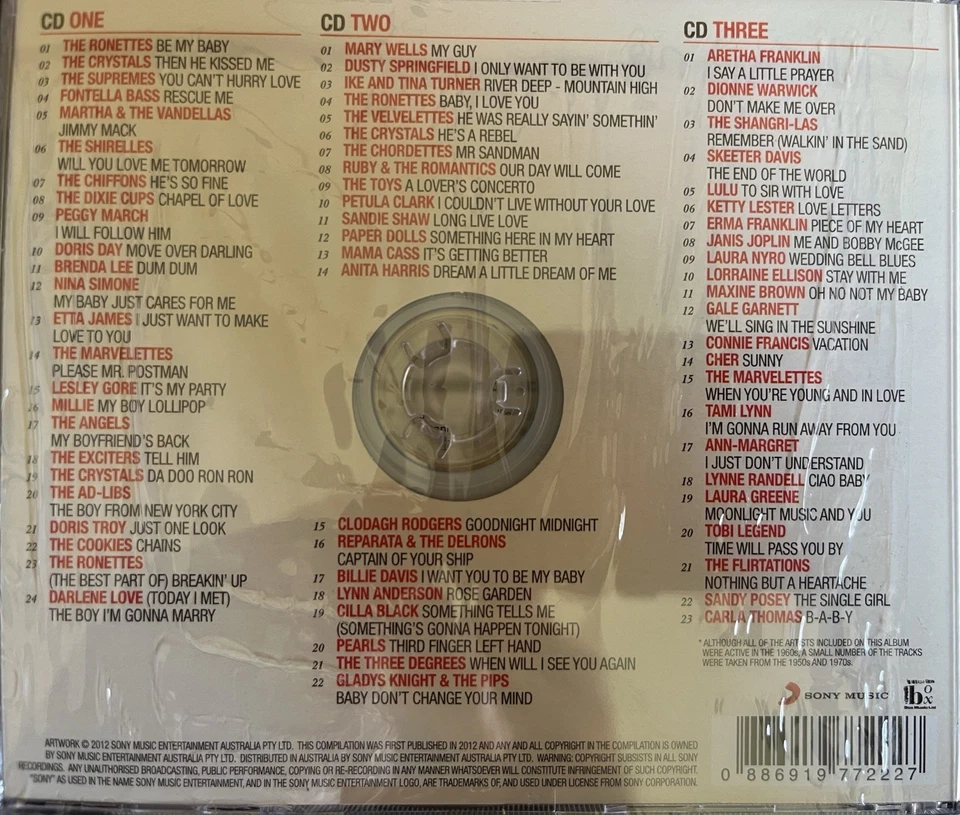 BE MY BABY: The Girls Of The Sixties - Various 3 x CD 2012 Sony AS NEW! 2CD - Image 2 of 2