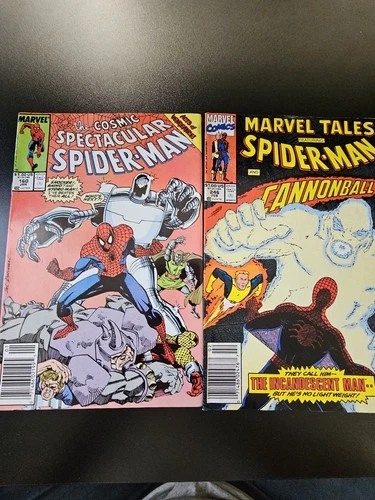 Vintage Marvel Comics Lot - Spectacular Spider-Man #160 & Marvel Tales #246 -