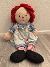 Vintage Raggedy Ann 29” Jumbo Large Cloth Rag Character Doll