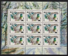 USSR Birds Owl 'Nyctea scandiaca' Sheetlet 1990 MNH SG#6117 MI#6063KB