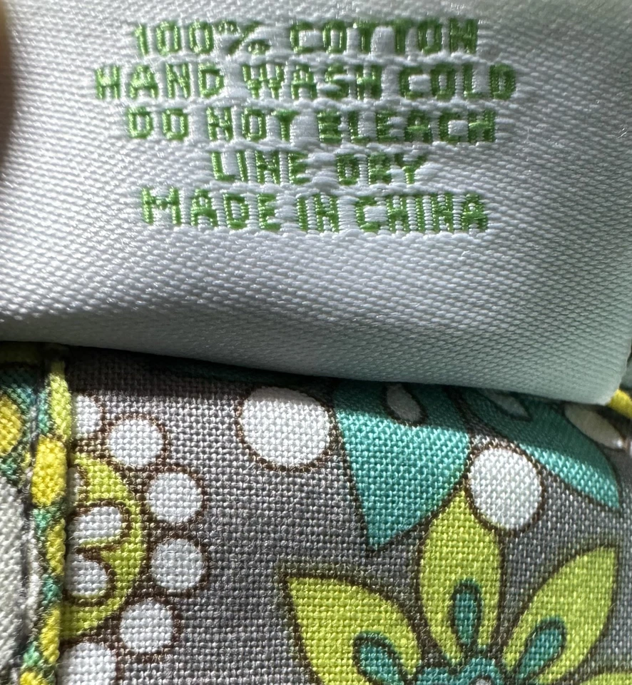 Vera Bradley Bolso Mensajero para Laptop Limón Parfait Acolchado Tela Correa para el Hombro Foto 3 de 4