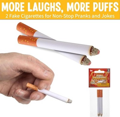gag cigarettes 48 JOKE PUFF CIGARETTE - Fake Smoke Magic Trick Gag Prop Costume Accessory  Toy