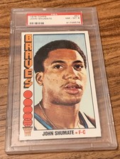 1976 Topps Basketball #61 John Shumate Braves PSA 8 NM-MT