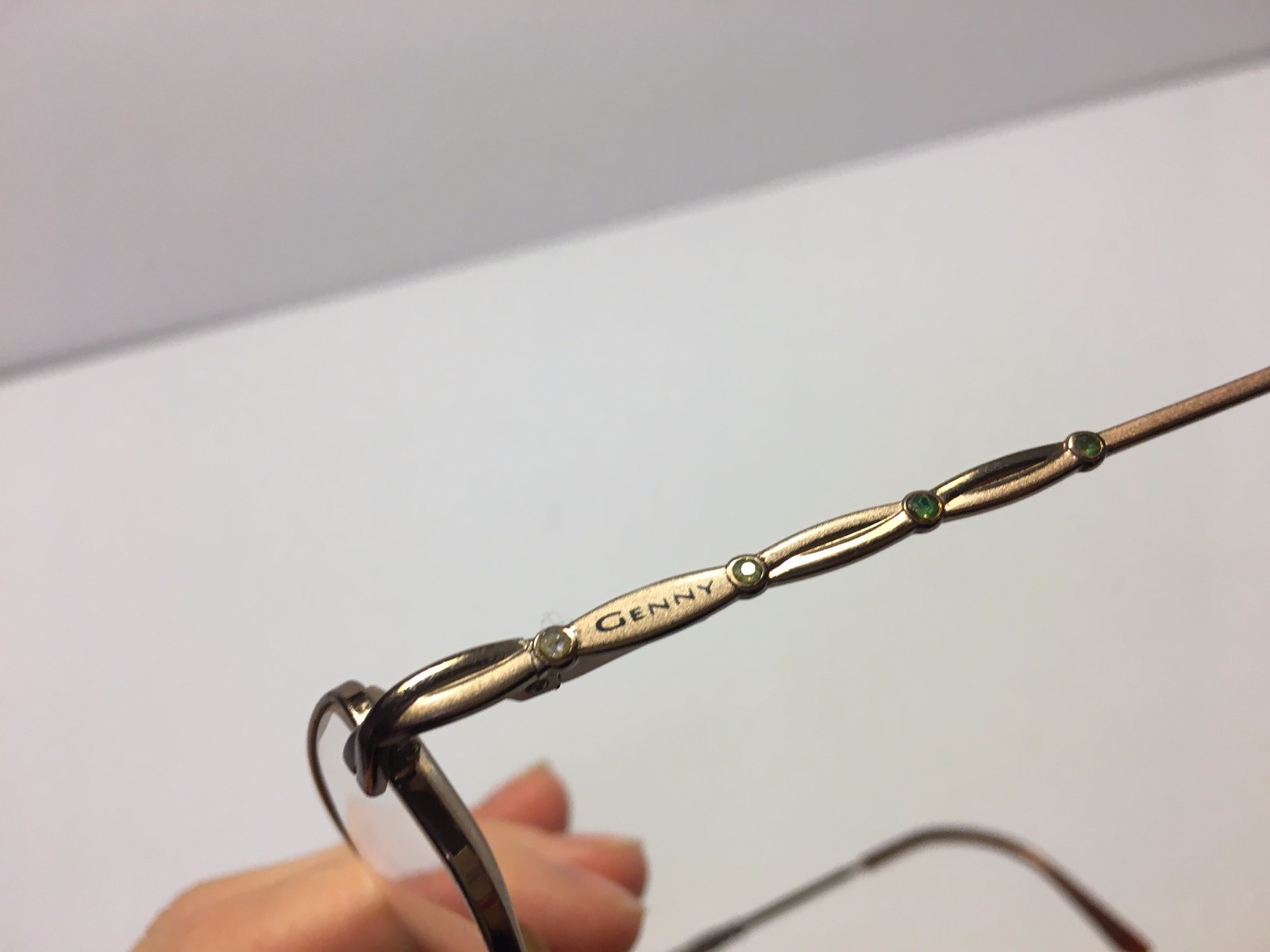 Genny Eyeglasses Italy 53*16*135 776B 5339 Rose Gold Vintage Glasses