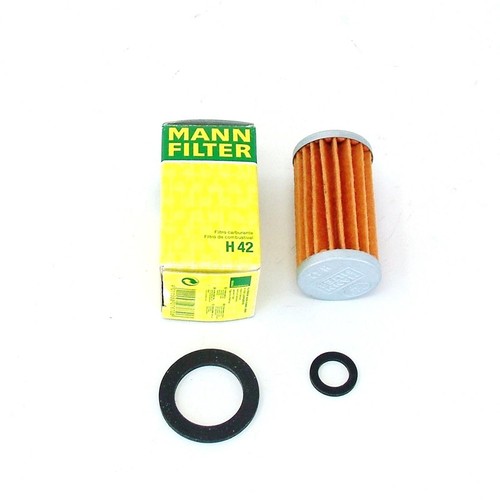 OEM Mann In Line Fuel Filter Element Insert & Seals 1957-63 Mercedes 180 190 220 - Picture 2 of 4