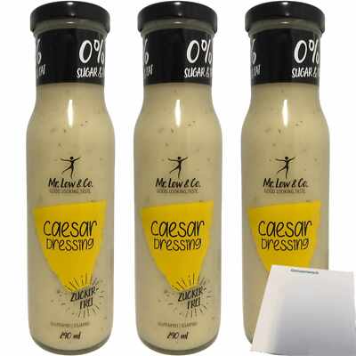 Mr. Lowcarb Dressing Caesar 3er Pack 3x240ml Glas usy Block