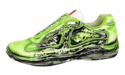 PRADAキッズスニーカーPRA-003 未使用【真夏の大感謝★大SALE！】 PRADA Leather X Cass D3cay Cassius Hirst Sneakers - PS0906 - US