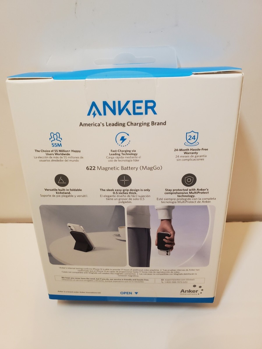 New & Sealed Anker 622 Magnetic Battery (MagGo), 5,000mAh Foldable