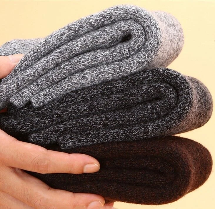Men 95%Merino Wool Cushioned Thermal Thicken Fleece Warm Crew Sock Winter 5Pairs
Opens in a new wind