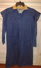 Saddlesmith Outfitters by Action Youth Denim Duster Size 12-14 Vintage Western
