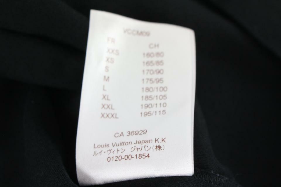 Louis Vuitton Men's Large Black x Red Volez Voguez Voyagez T-Shirt
